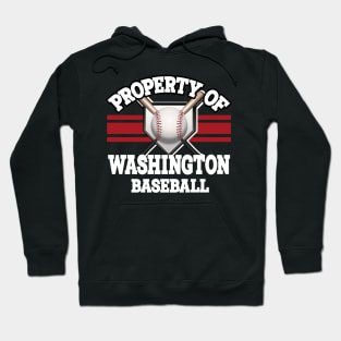 Proud Name Washington Graphic Property Vintage Baseball Hoodie
